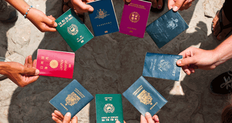image of many passports